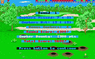 Gopher Hunt atari screenshot